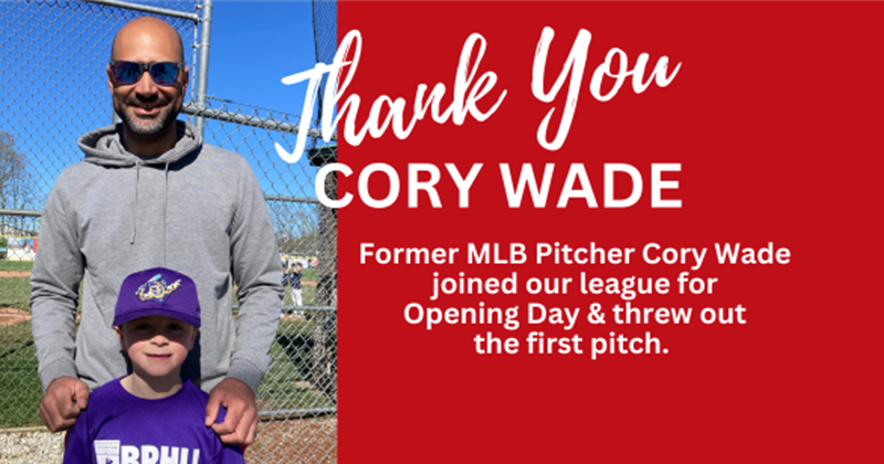 Thank You, Cory Wade!